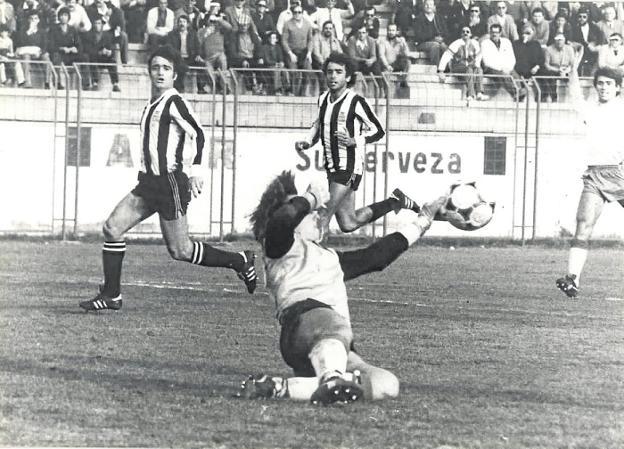 José Luis, en un partido del año del ascenso./LV