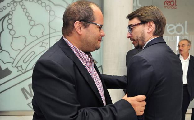 Raúl Moro y Gonzalo Samper en la última Junta de Accionistas.