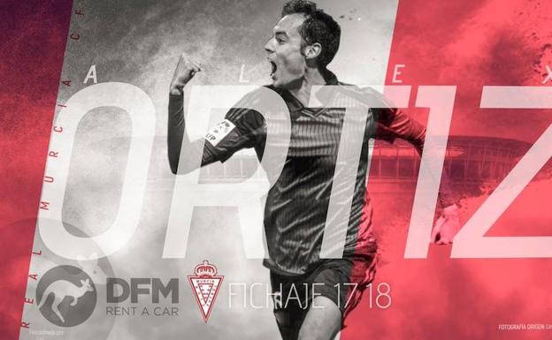 Álex Ortiz, la nueva incorporación del Real Murcia