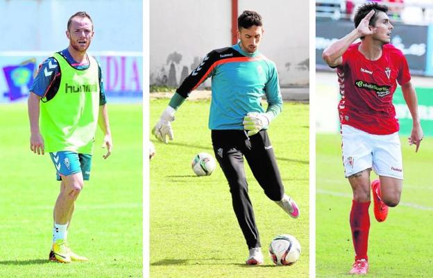 El ciezano Isi, el portero Simón Ballester y Armando.