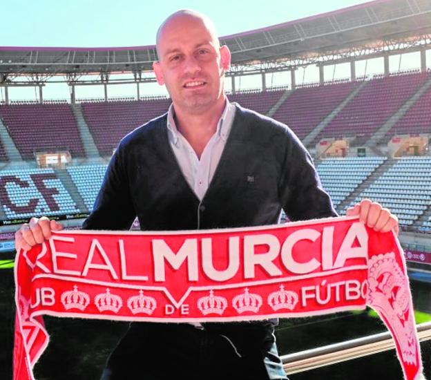 Pedro Gómez Carmona, en la Nueva Condomina./RM