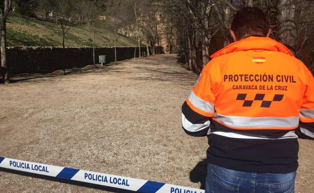 Acceso al paraje cortado/Protección Civil