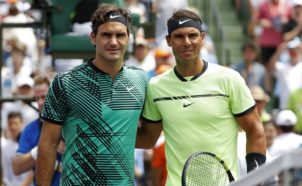 Roger Federer y Rafa Nadal. /Efe