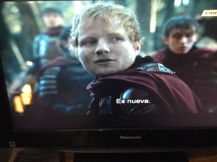 Ed Sheeran en 'Juego de tronos'.