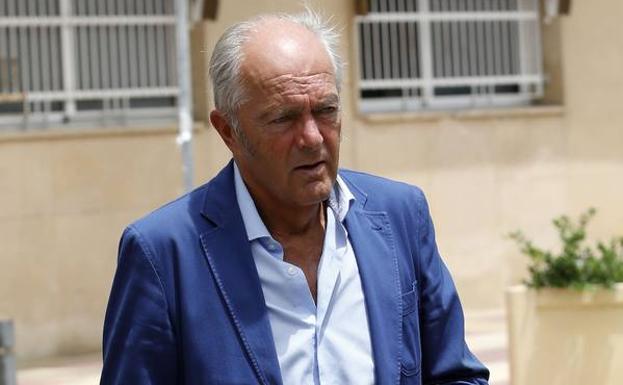 Gonzalo Ferre, tras declarar en la Comandancia de la Guardia Civil en Murcia, el pasado 6 de julio.