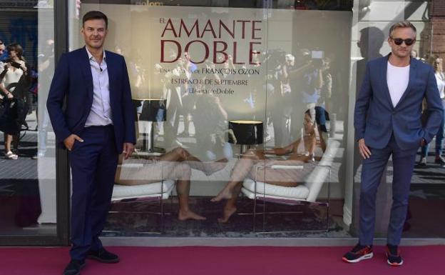 El director François Ozon y el actor Jeremie Renier en Madrid.