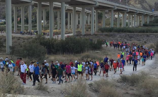 Participantes en la ruta del año pasado.