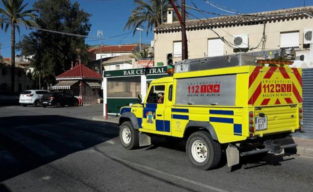 Efectivos de emergencias desplegados para tranquilizar a la población. /112
