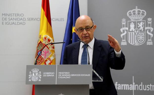 Cristóbal Montoro, durante su comparecencia este miércoles. /EFE
