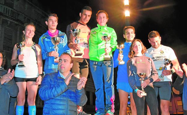 Ganadores de la San Silvestre de Abarán./ J. A. Moreno