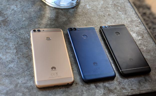 El P Smart de Huawei en tres colores./E. M.