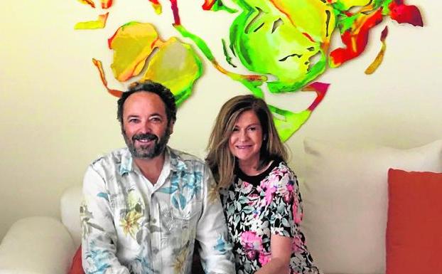 Los artistas Manuel Herrera y Francisca Muñoz, Muher./