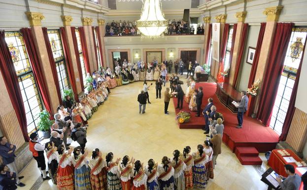 Recepción de las Reinas de la Huerta en San Esteban. /Guillermo Carrión / AGM