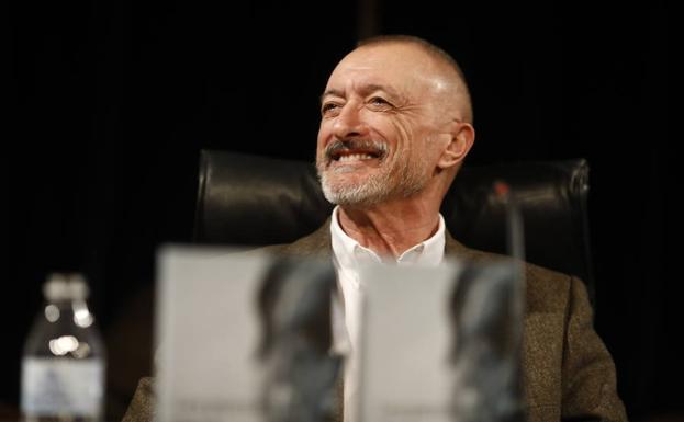 Pérez-Reverte, durante la presentación de su última novela./EP