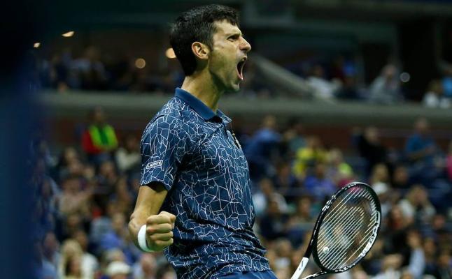 Novak Djokovic celebra un punto./AFP