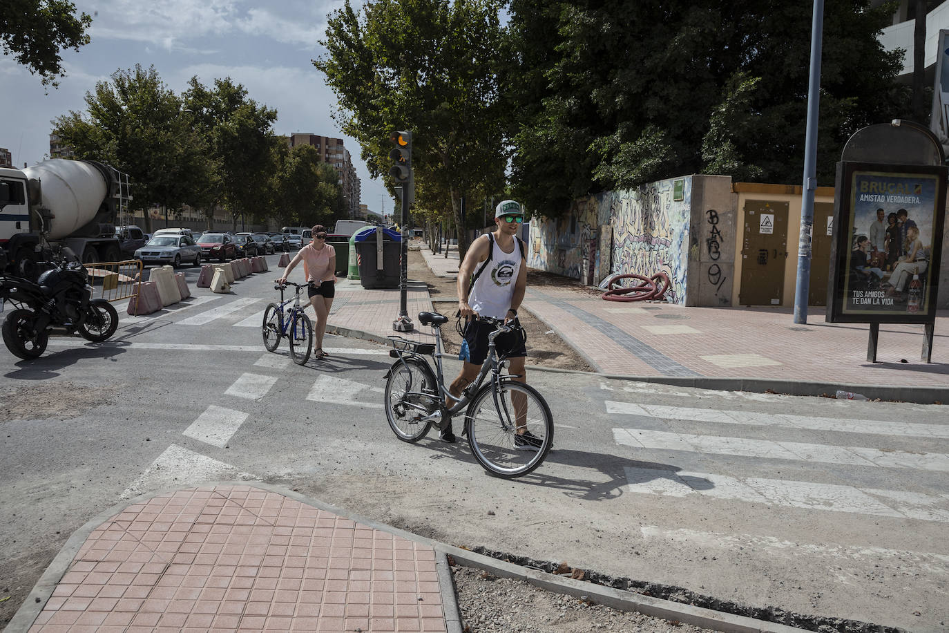 Fotos Obras Del Tramo De Carril Bici De Esparta Y Ronda De La Uni N