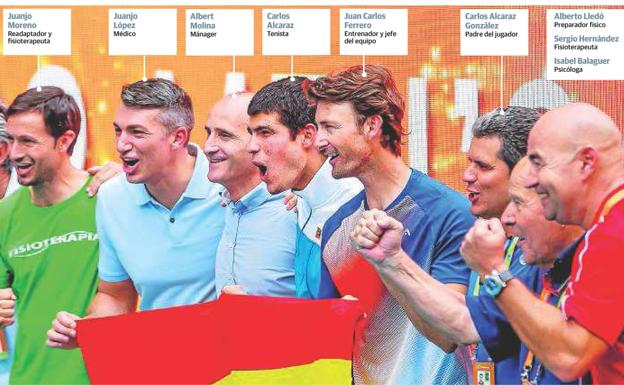 Los siete escuderos de Carlos Alcaraz