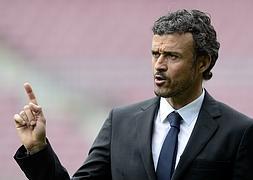 Luis Enrique, en el Camp Nou. / AFP/