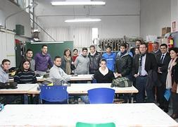 Visita de la delegación alemana al IES Miguel de Cervantes. :: Foto: CARM | Vídeo: D. Zapata/