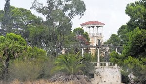 Jardines y palacete llamado popularmente de Versalles, en las inmediaciones de San Félix. :: A.G. / AGM/