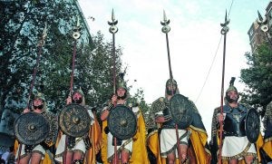 Lanceros de las Tropas de Magón, en el desfile del año pasado. :: Pablo Sánchez/AGM/