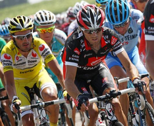 El ciclista español durante el recorrido de 182 kilómetros que separa las localidades de Marsella y Montpellier, en la undécima etapa del Tour de Francia - AFP - 19/07/2007