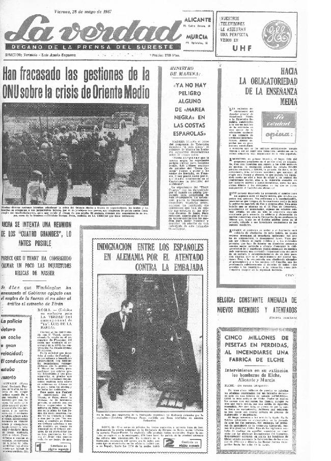 Tal día como hoy en 1967