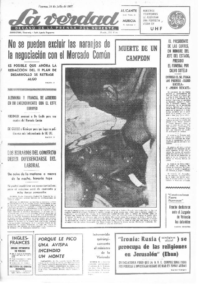 Tal día como hoy en 1967
