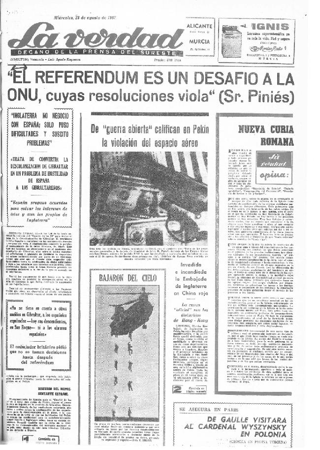 Tal día como hoy en 1967