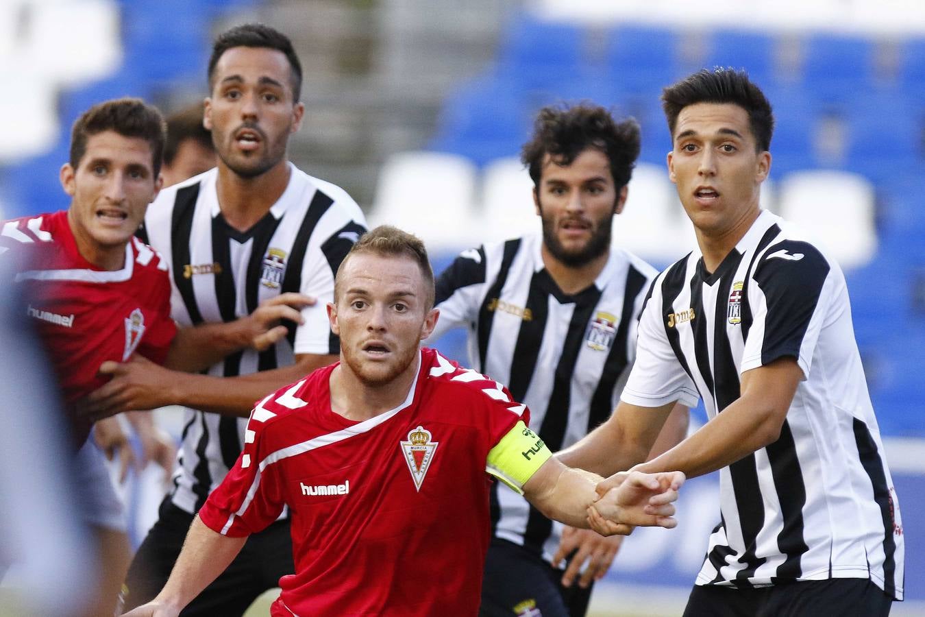 Las imágenes del derbi de pretemporada entre el Real Murcia y el Cartagena