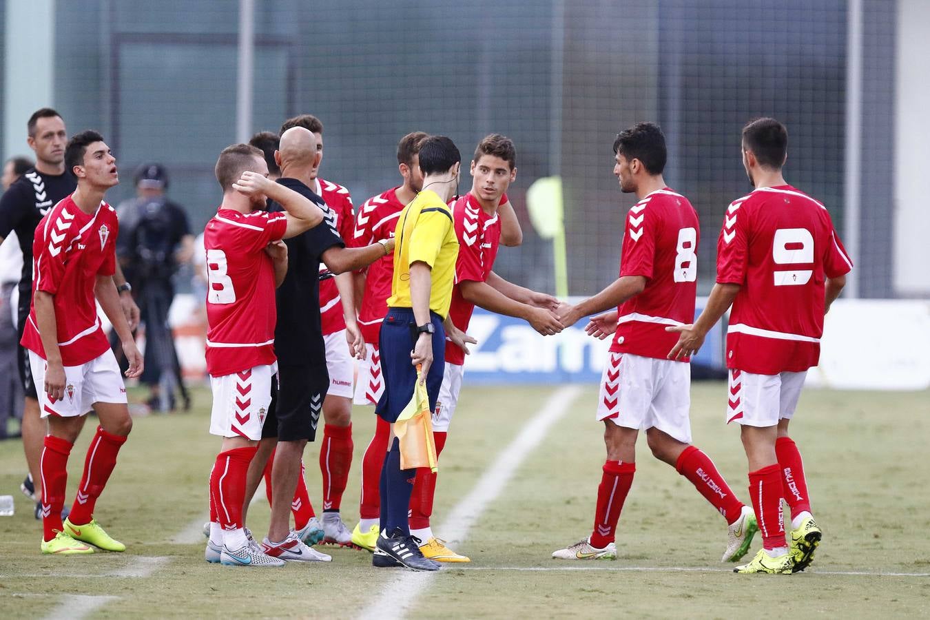 Las imágenes del derbi de pretemporada entre el Real Murcia y el Cartagena