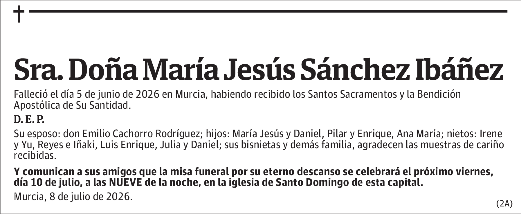 María Jesús Sánchez Ibáñez