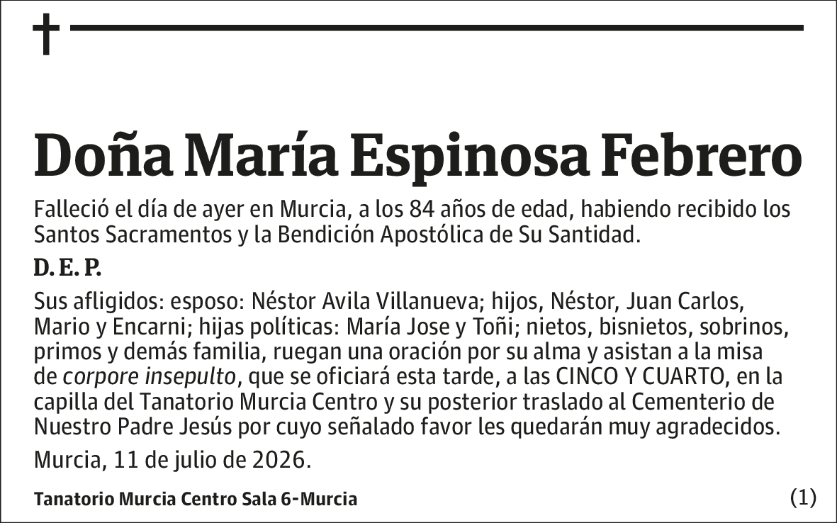 María Espinosa Febrero