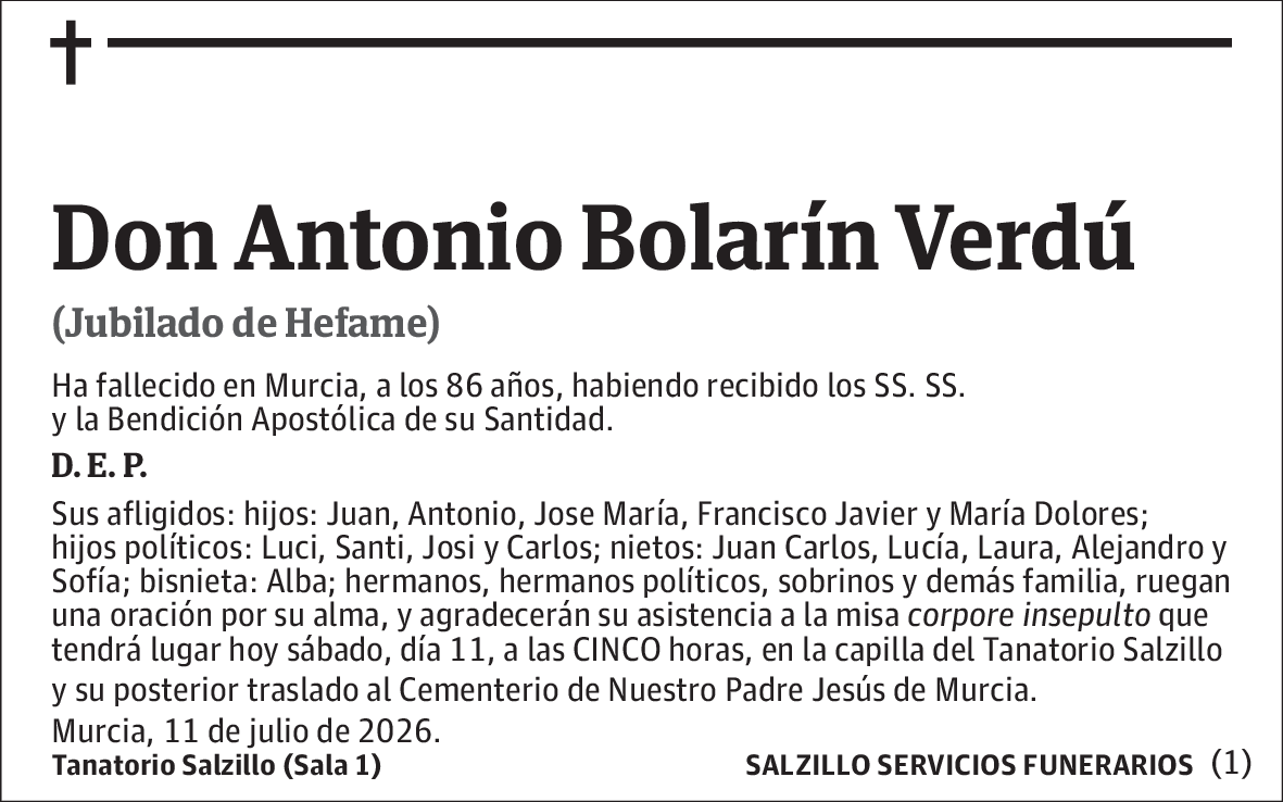 Antonio Bolarín Verdú