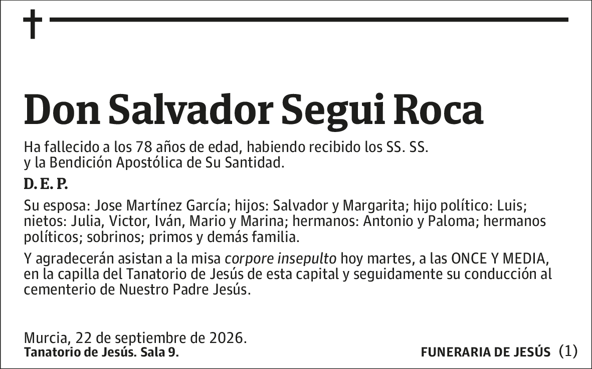 Salvador Segui Roca
