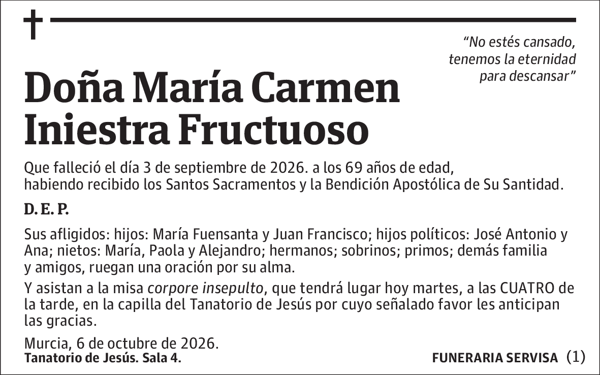 María Carmen Iniesta Fructuoso