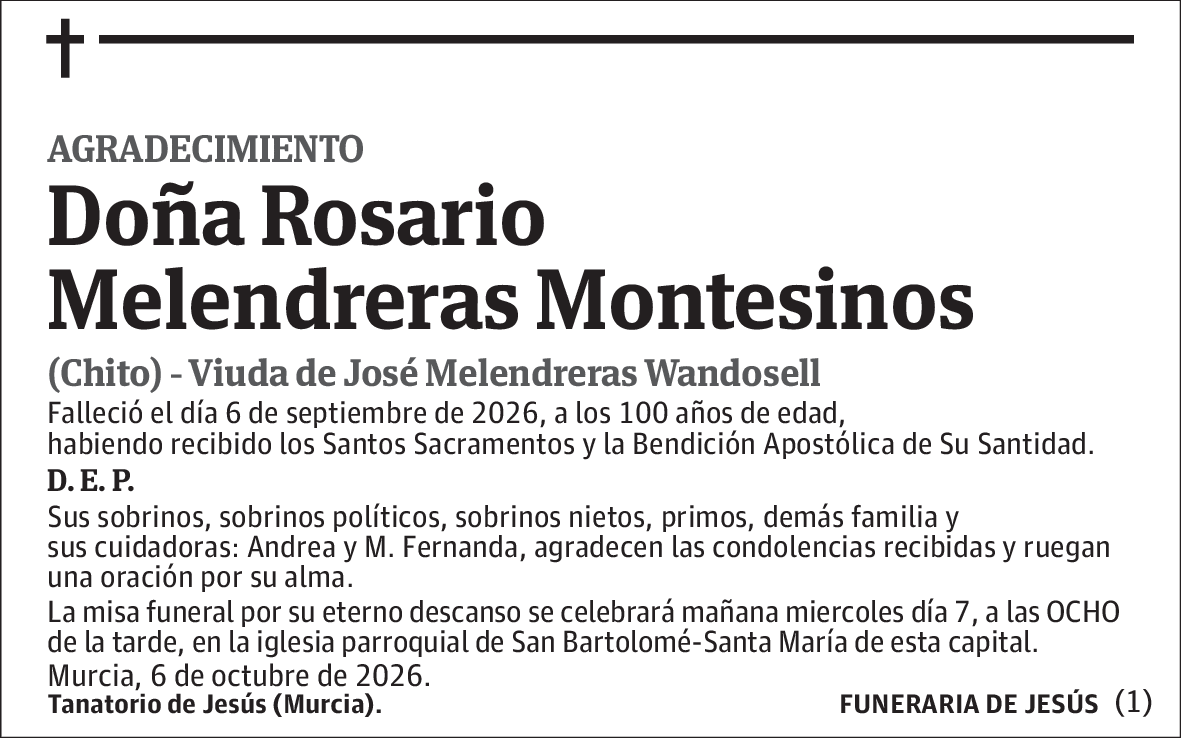 Rosario Melendreras Montesinos