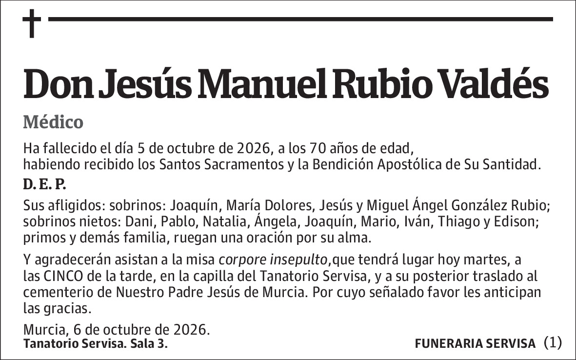 Jesús Manuel Rubio Valdés