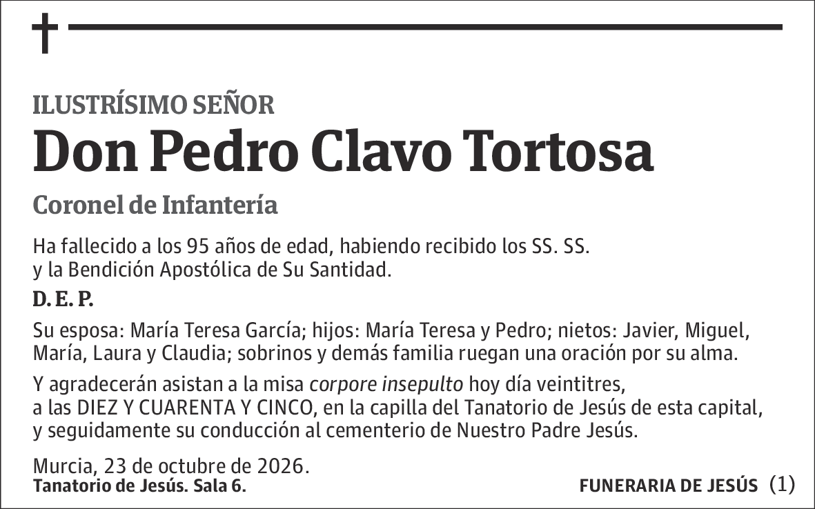 Pedro Clavo Tortosa