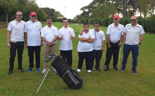 Un oro y dos platas para Aidemar en el Nacional de golf adaptado
