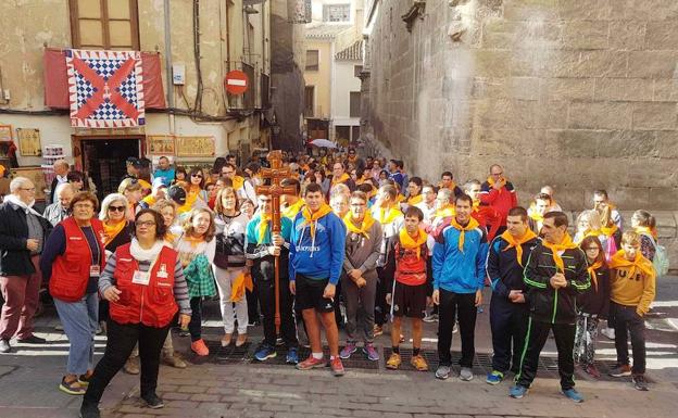 Cerca de 800 peregrinos de asociaciones de personas con discapacidad han peregrinado hoy a la Vera Cruz