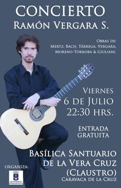El músico chileno Ramón Vergara abre el ciclo «Música en el Castillo» con un concierto de guitarra