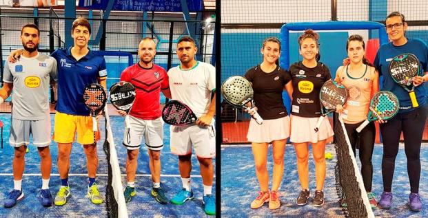 Los padelistas Nuria Vivancos y Pedro Vera cierran el año como números uno a nivel regional