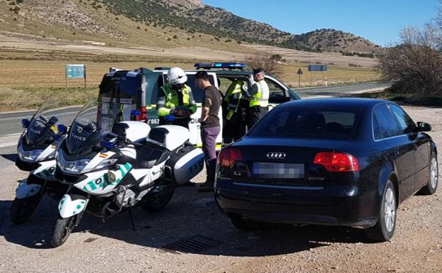 'Cazan' a un joven de Caravaca conduciendo a casi 200 km/h en un tramo limitado a 90