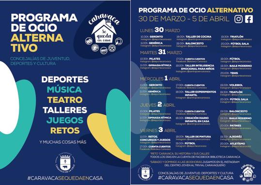 Las familias de Caravaca disponen de una oferta de ocio alternativo a través de las redes sociales