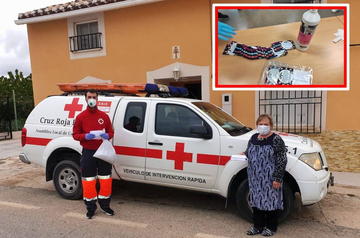 El Ayuntamiento de Caravaca distribuye otras 5.400 mascarillas en el casco urbano y pedanías