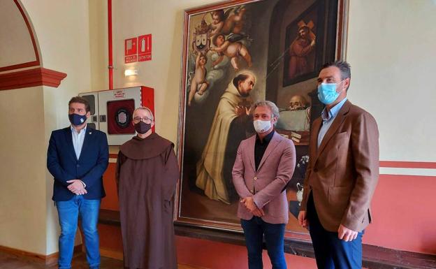 El convento de los Carmelitas de Caravaca recupera un cuadro de San Juan de la Cruz