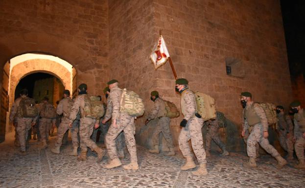 La Fuerza Naval llega a Caravaca con nueve toneladas de alimentos para Cáritas