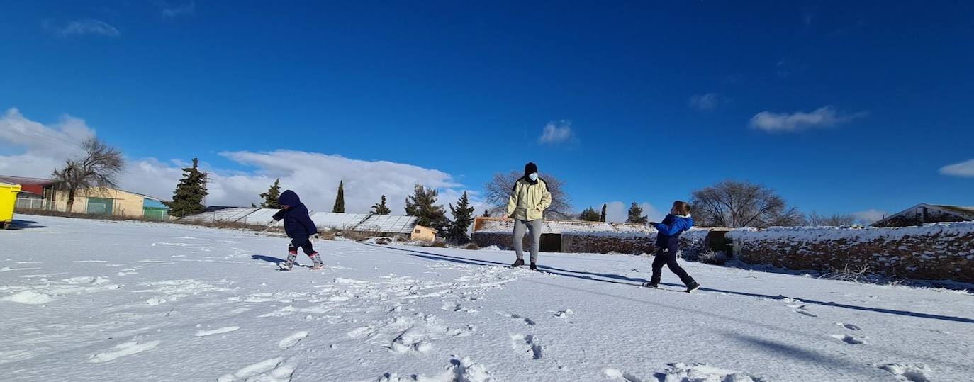 El 2021 llega con una nevada en Caravaca