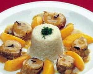 Solomillos de cerdo ibérico con melocotón